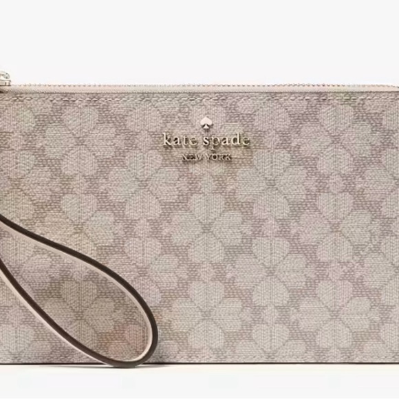 Kate Spade Beige Floral Wristlet - Picture 1 of 3
